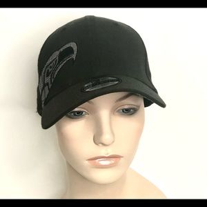 NEW ERA SEATTLE SEAHAWKS BLACK & GRAY BASEBALL CAP OSFM